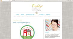 Desktop Screenshot of freshlyhandmade.com